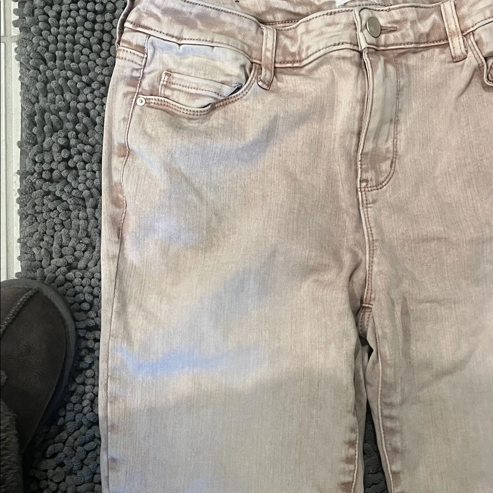 Wash Lab Chic Silvery Blush Cropped Jeans - Picture 5 of 9